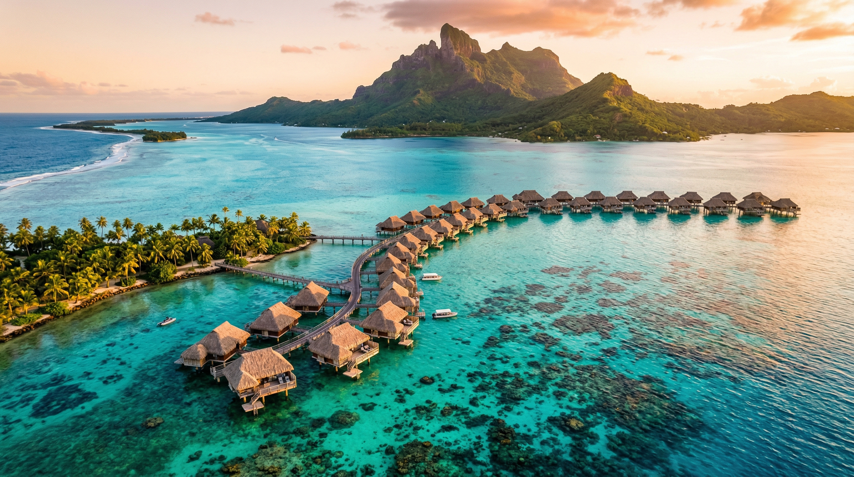 Luxury Oceania — Bora Bora private island overwater perfection