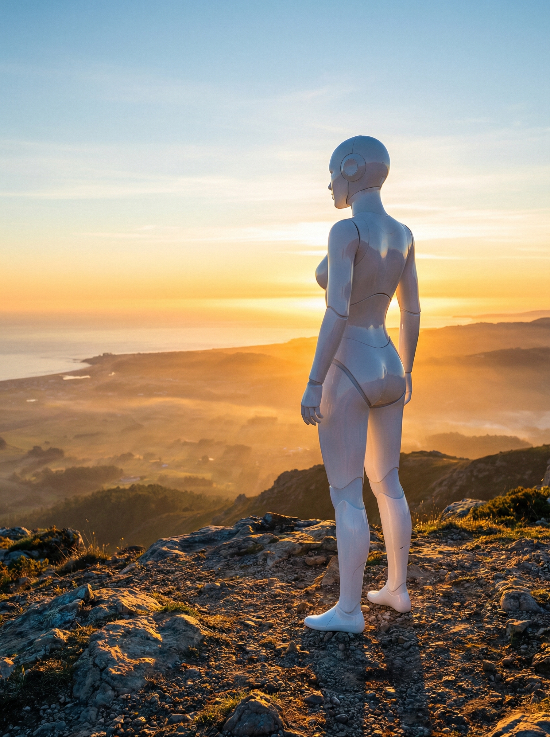 Next generation AI robot of the future — advanced humanoid