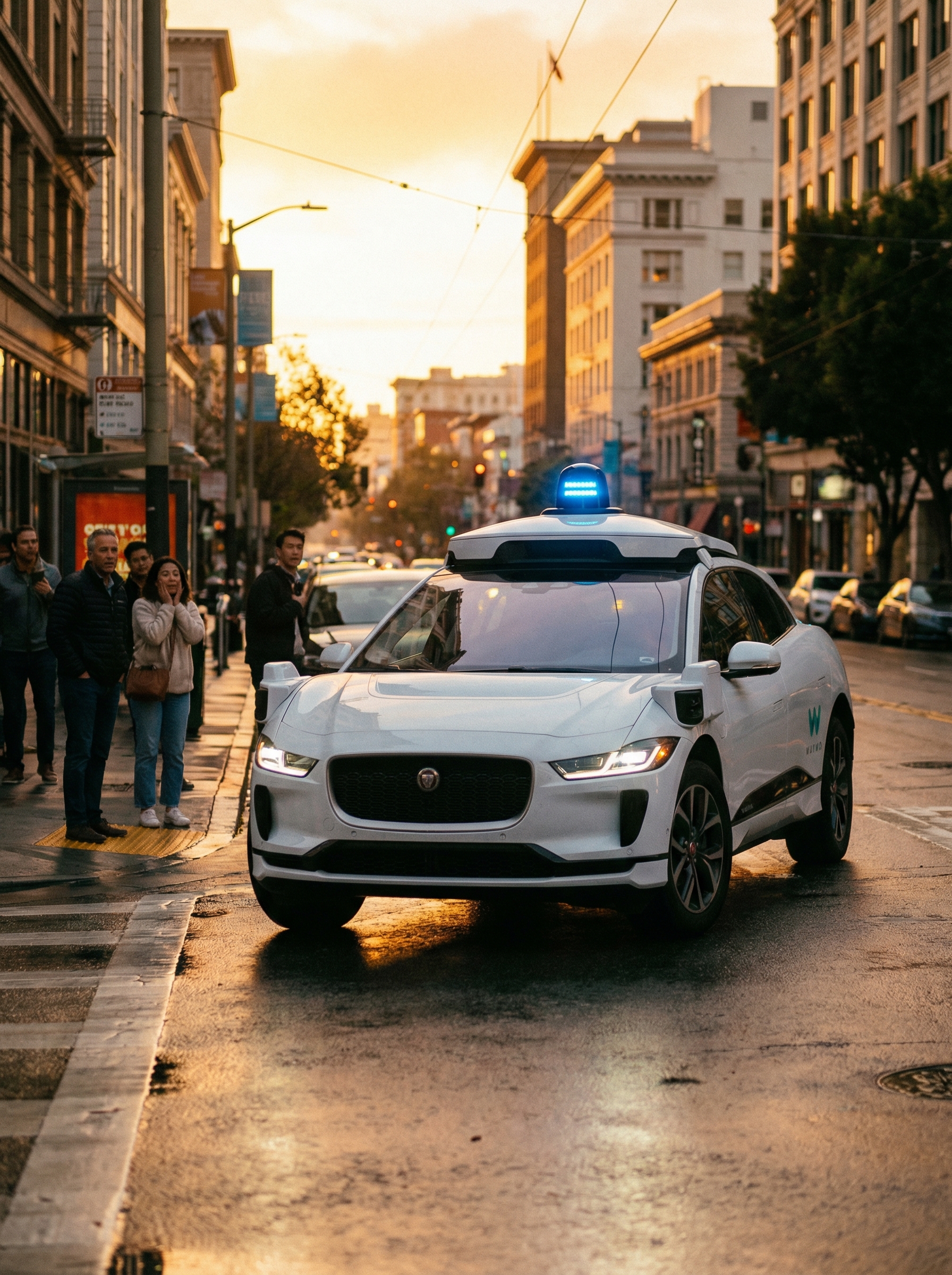 Waymo robotaxi autonomous driverless operating city