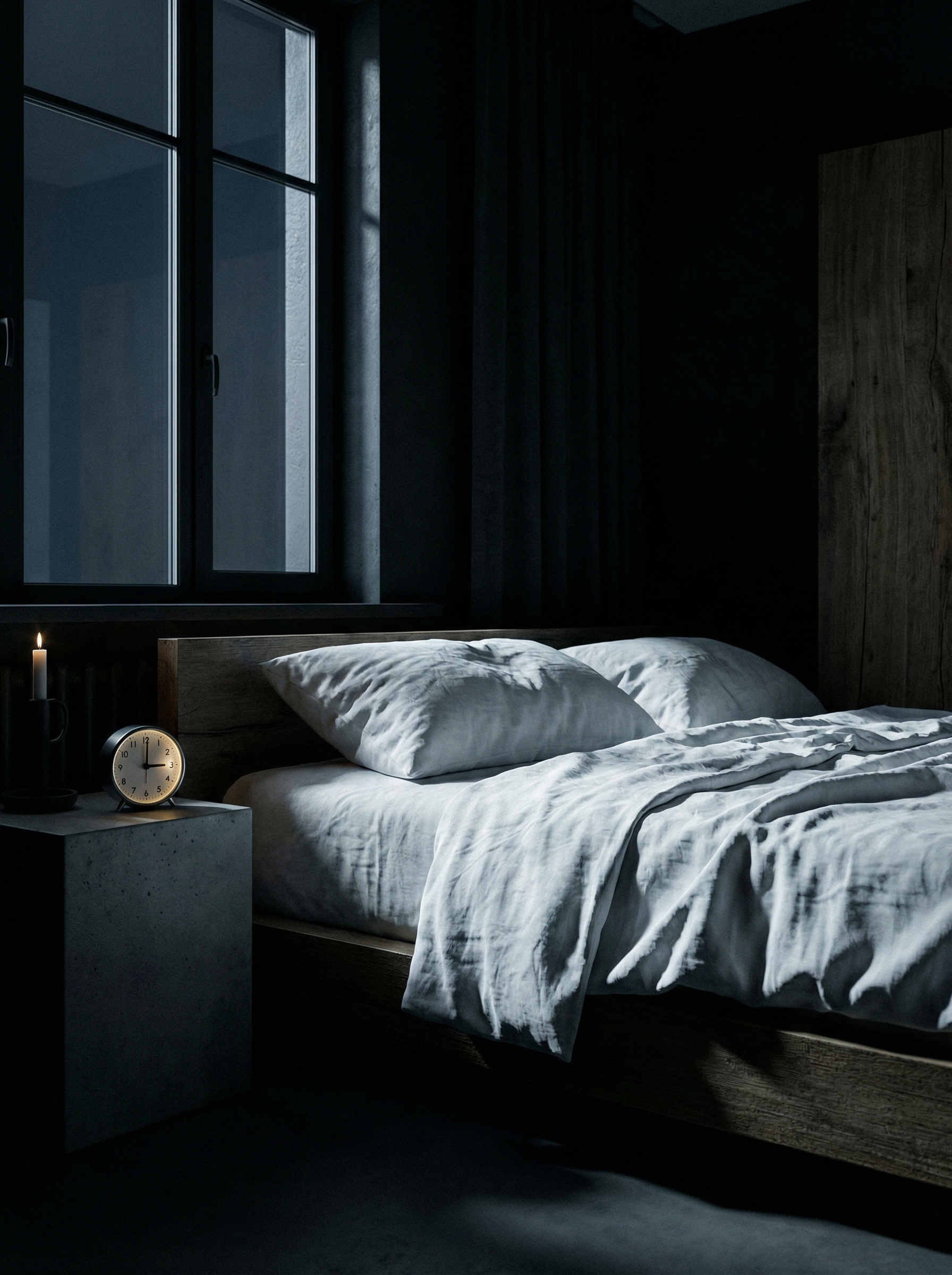 Dark bedroom at 3AM — what your body needs at the witching hour