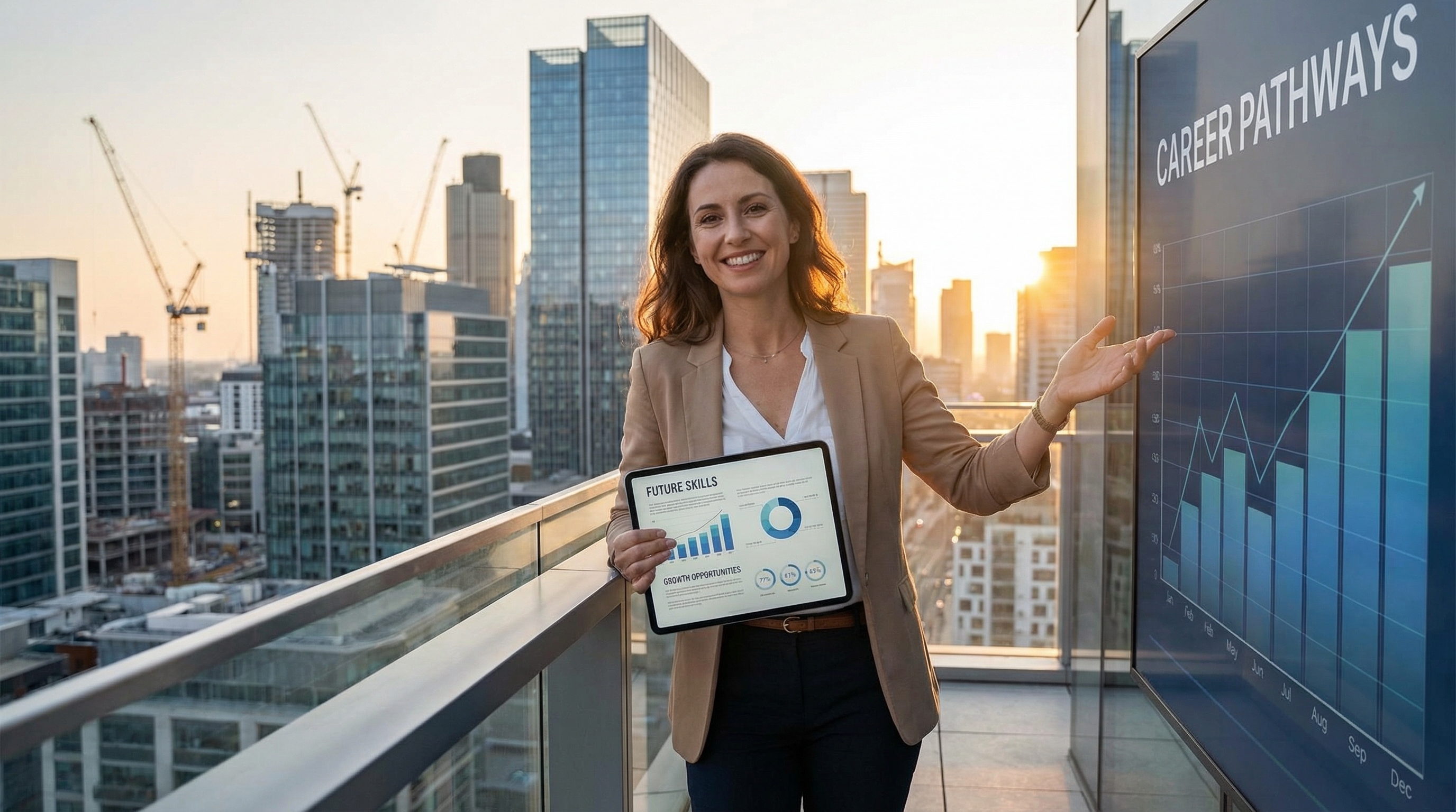 Person confident future skills career growth opportunity