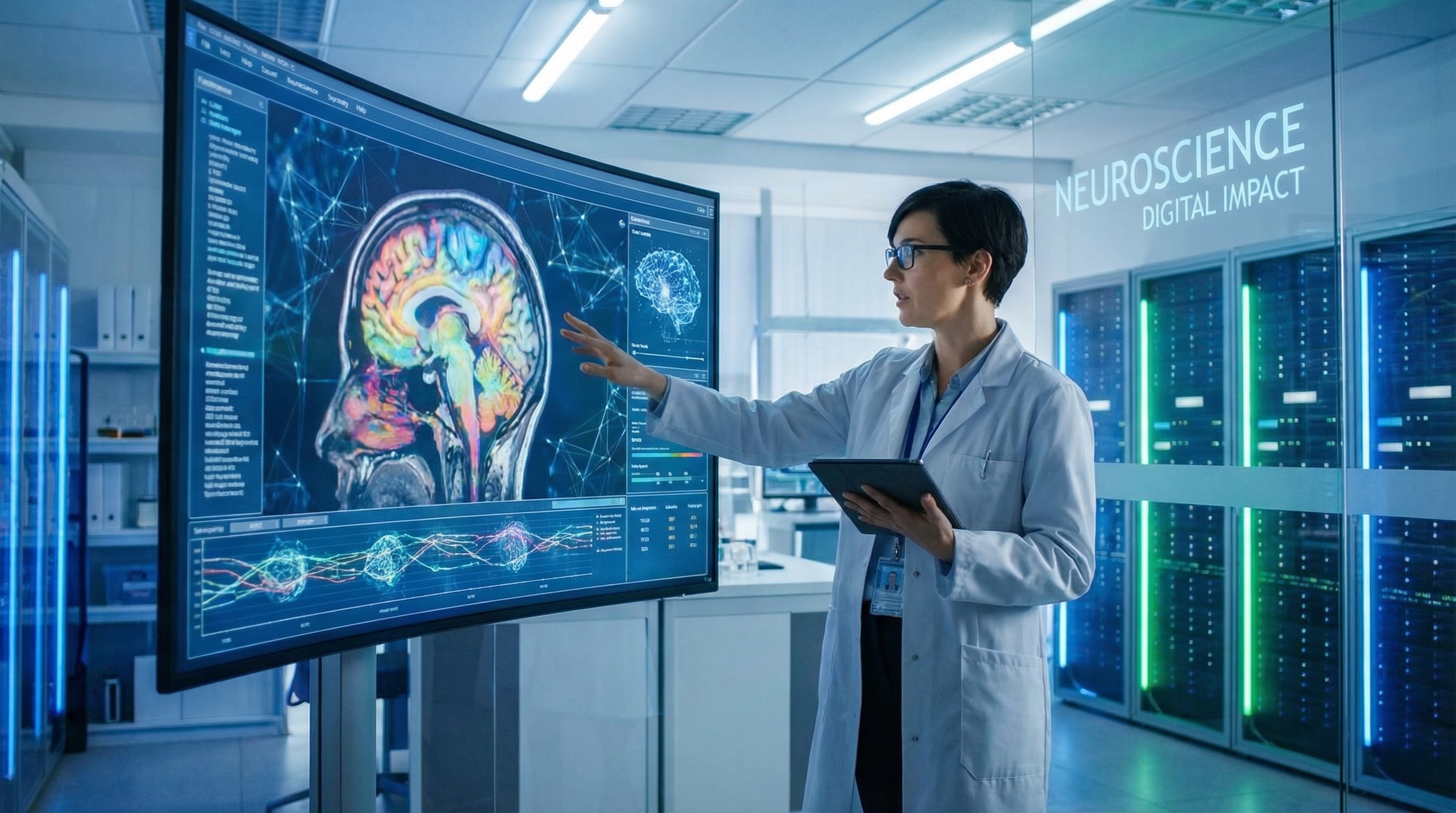 Brain MRI scan neuroscience digital impact technology